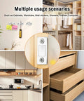 Ultra Thin Door Catch Set 10 Pack With Adhesive Backing For Cabinets Drawers Wardrobe Doors No Visible Hardware Sleek Look