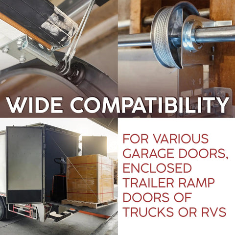 Beefy Heavy Duty Garage Door Cable Kit For 8 Ft Doors with wide compatibility for garage and truck doors