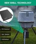 Heavy Duty 12V Battery Box Housing Built Tough For Deer Feeders And Gate Openers with weatherproof black shell technology.