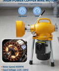 Heavy Duty Auto Feed Electric Drain Cleaner 500W Plug Chucker showcasing a powerful copper wire motor with 500W performance.