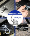 Massive 202 Piece Hitch Pin Kit For Trailers Tractors Trucks And Mowers With Beefy Lynch Pins PTO Pins Clip Pins And Cotter Pins In Zinc Plated Steel For Farm Equipment Snow Plows Lawnmowers And Garage