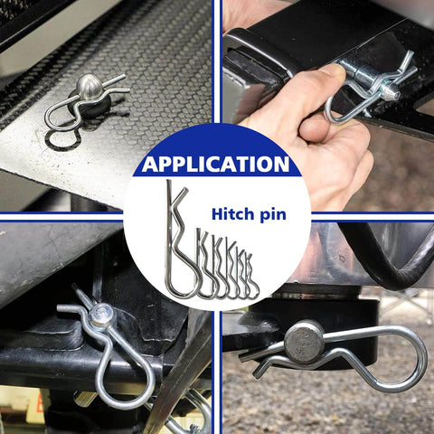 Heavy Duty Pin And Fastener Kit With 383 Pieces For Tractors Trailers Trucks And Mowers Including R Clip Pins Hairpin Cotter Pins Lynch Pins PTO Pins Clevis Pins Square PTO Pins And 3 Point Hitch Accessories in use