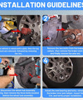 Step-by-step installation of 6 Piece Front Wheel Hub Bearing Mounting Bolt Kit For Chevy SUVs And Trucks Fits Suburban 15719028.