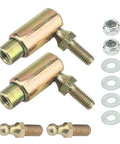 Throttle Disconnect Quick Release Ball Joint Set, 2 Pack, Fast Throttle Linkage Removal And Reattachment, 10-32 Female Threads For Secure, Smooth Operation, Ideal For Tuning And Maintenance. 2-pack steel ball joints with washers and nuts