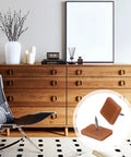 30 Piece Drawer Glide Set With Square Nail-On Plastic Drawer Slides 17x12 Mm, Transparent Storage Box Included, Dresser Repair Kit For Fixing Drawers And Restoring Smooth Sliding Motion On Furniture (Brown) brown nail-on plastic drawer slide set with square pads and nails for dresser drawers