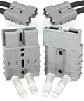 SB50 Connector Kit 50 Amps 36V Gray Housing With 6 AWG Leads 6319 Pair Durable High Current DC Power Connector Set