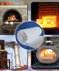 Ceramic fiber blanket insulation roll, white, 2 in x 24 in x 75 in, center close-up view for high-temperature use