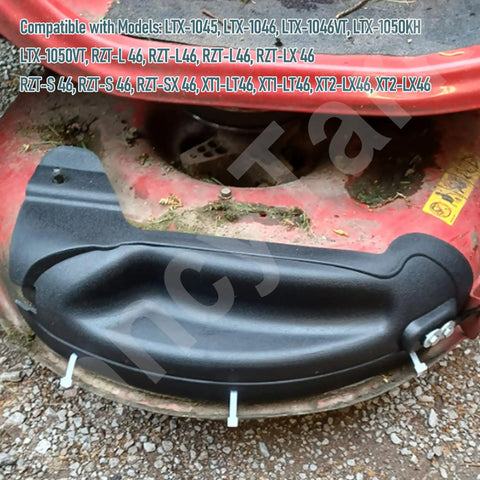Mulch Plug Kit For 42 Inch Lawn Mower Decks Compatible With MTD Cub Cadet Craftsman 2012 And Later Fits 63105195A 631-05195A 19A30055100 LTX 1045 1046 VT LTX 1050KH Models Replaces 631-05195 And 63105195A Easy Install Rugged Build, black plastic mulching plug on 42-inch mower deck
