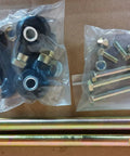 1.3 Ratio Upgraded Steering Rack And Pinion Gear Box Replacement For Polaris Ranger with tie rod ends, bolts, and hardware