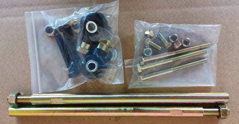 1.3 Ratio Upgraded Steering Rack And Pinion Gear Box Replacement For Polaris Ranger with tie rod ends, bolts, and hardware