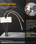 Gas Dryer Repair Kit With Igniter, Gas Valve Coil And Flame Sensor, Replacement Parts 279311 279834 338906, shown igniter detail