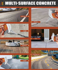 Image showing application of Two Pack Grey Self Leveling Concrete Crack Filler Sealant For Driveways Patios Sidewalks And Garage Floors DIY Friendly High Elasticity Flexible Waterproof Caulk That Moves With The Surface And Prevents Recracking on driveways, patios, and sidewalks.