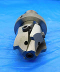 Genesee Hollow Mill With Fresh Blades For Precision Milling, Indexable Cutter, USA Made, DET 6 22T1614, metalworking tool on blue surface