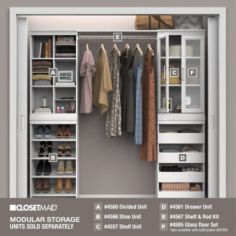 Versatile Modular Storage Shelf With Three Adjustable Shelves Stackable Closet Organizer Featuring Clean Trim Solid Backing Easy Peasy Setup For Ultimate Home Organization Game Changer