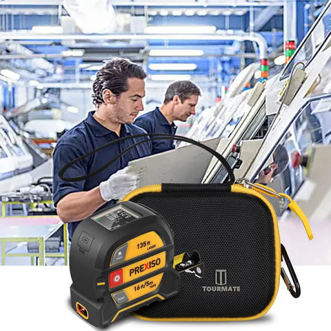 Premium Hard Storage Case For Laser Tape Measure Fits Prexiso 2 In 1 Tools Heavy Duty Eva Shell Waterproof Shockproof Design Protects Against Drops Scratches Bumps Double Protection Keeps Your Gear Locked In