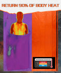 Emergency Sleeping Bag Survival Bivy Sack Lightweight Emergency Blanket showing thermal image retaining body heat.