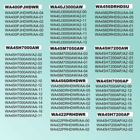 Top Shelf Heavy Duty Washing Machine Suspension Rods Shock Absorbers Replacement Kit Compatible With Front Load Washers Stainless Steel Springs part numbers reference image.