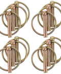 Golden Carbon Steel Trailer Hitch Pin Clip Kit For Hitches 20 Piece Set With High Strength Pins And Handy Storage To Speed Up Pin Swaps And Keep Your Yard Gear Organized Efficiently For Quick Access In Any Workshop Or Truck Bed, 20-piece set