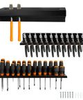 Heavy Duty Metal Hand Tool Organizer Rack For Wall Mount In Workshop Boss Level Hammer And Pliers Storage Screwdriver Holder