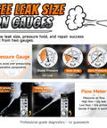 Plumb Line Evap Check Pro Grade Smoke And Air Leak Detector showing pressure gauge and flow meter for leak diagnostics.