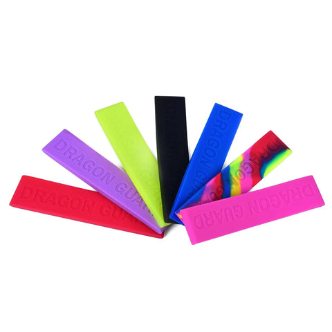 Multiple colored silicone guards for paddles, including Paddle Tip Protector Silicone Guard For IDBF Approved Paddles, Easy Stretch-On Shield