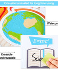 Science Bulletin Board Decorations Pack 45 Piece Set With 9 Styles Colorful Lab Cut Outs Waterproof and Erasable Features