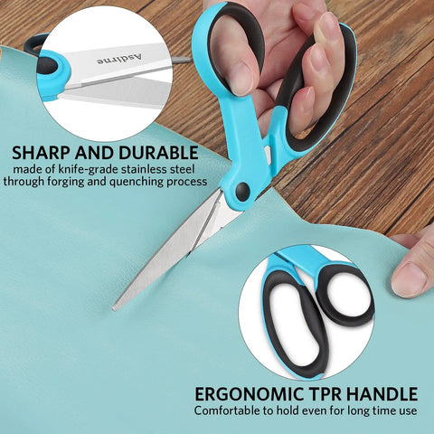 Sewing Scissors Bundle Set For Quick Cuts And Precise Sewing, large fabric scissors with knife grade stainless steel blades