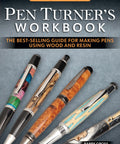 Cover of Pen Turning Pro Guide showing crafted wood and resin pens with focus keyword: Pen Turning Pro Guide For DIYers Learn To Craft Gorgeous Wood And Resin Pens With Easy Step By Step Photos Revised Fourth Edition Practical Tools Finishing Tricks And Tons Of Customizable Projects For Makers.