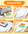 Steps to use Premium Sublimation Paper 8.5x11 Inch 110 Sheets Fast Dry High Transfer Rate For Blank Tees