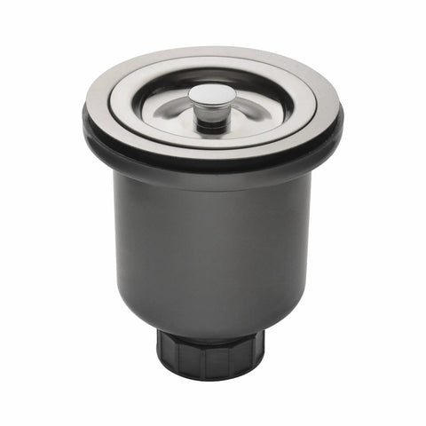 Stainless Steel Basket Strainer For Kitchen Sink Universal Fit For 3.5 And 4 Inch Drains Removable Basket Catches Debris And Prevents Clogs