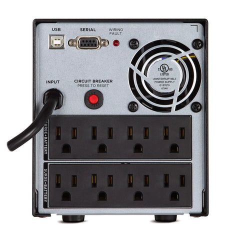 OR1000PFCLCD PFC Sinewave UPS System 1000VA 700W with Eight NEMA 5 15R Outlets AVR Mini Tower Power Backup for Computers Workstations and Networking Gear