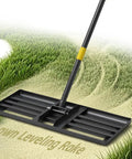 Heavy Duty Lawn Leveling Rake With A 30 Inch By 10 Inch Wide Blade And A 6 Ft Adjustable Handle For Soil Dirt Sand And Compost