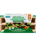 10-Cell Greenhouse Germination Kit for Home Gardens With Biodegradable Pots and Vented Lid, Made From 75 Percent Recycled Plastic
