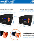 Kickstart Your Homestead Setup With This Rugged 48V 16S Lifepo4 Server Rack Battery Box Housing A Built In 150A Bluetooth Bms Perfect For Diy Rv Solar And Backup Power Projects. Dimensions of 48V battery boxes.