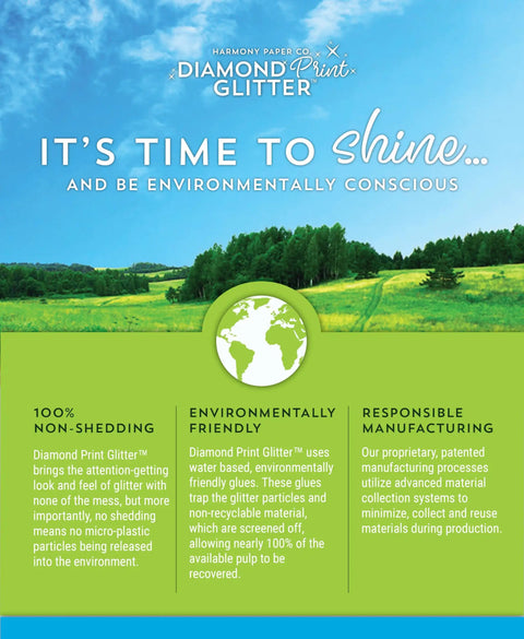 Eco-friendly aspects of Premium White Glitter Cardstock Paper 104lb 280 GSM for Inkjet Printing and Die Cutting