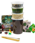 Terrarium Starter Kit With Moss, Soil, Vermiculite, Pebbles, Plant Food, Finishing Tools, And A Simple Build And Care Guide