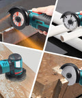3 Inch Mini Cordless Angle Grinder With Brushless Motor Delivers 19500 RPM For Quick Metal Polishing And Wood Cutting on metal, wood, and PVC