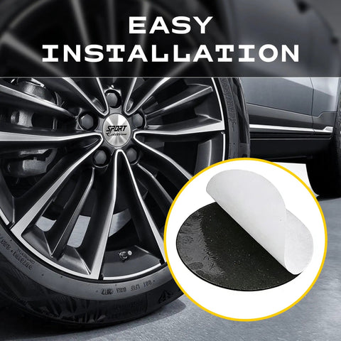 Premium Heavy Duty 4 Pack Wheel Hub Center Caps In Silver Universal 56 Mm Vinyl Hubcap Decals For Trucks And Suvs Waterproof exterior guard for easy installation.