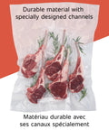 Durable 11 Inch By 16 Foot Vacuum Seal Rolls Two Pack BPA Free Multilayer For Food Preservation Keeps Food Fresh In Refrigerator