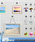 Pegboard Notch Hook 25 Pack Must Have Picture Hanger For Slatwall And Peg Wall Chrome Zinc Finish 1 1/8 Inch Long By 1 1/4 Inch High