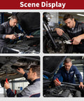 Mechanic using Heavy Duty Car Clip Pliers 2 Pack Set Auto Trim Removal Tool Stainless Steel Fastener Remover in garage