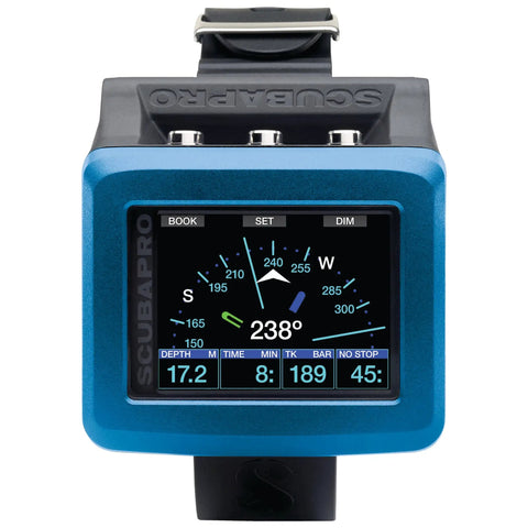 Wrist Dive Computer With Bungee Straps For Deep Sea Adventures Pro Grade Full Color TFT Display On A 2.2 Inch Screen