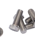 25-pack stainless steel hex bolts with nuts, 3/8-16 thread, 1 in long, 304 stainless corrosion-resistant