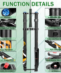 Detailed image of Fat Tire 5.0 20 Inch Air Electric Mountain Bike Front Fork With Inverted Suspension Thru Axle 15x150mm