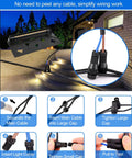Lit 5W LED Retaining Wall Lights 8 Pack Outdoor Hardscape Landscape Paver Lights Low Voltage connectors installation steps