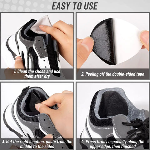 Installation guide for 8 Pair Self Adhesive Shoe Hole Patches For Sneaker Repair To Keep Your Kicks Covered Leather Shoes And Heels Patch Kit