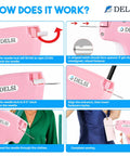 Plug And Play Tagging Machine For Clothing Merchants Loaded With Four Thousand Heavy Duty Fasteners Six Durable Needles Plus Bonus Silicone Anchors For Hanging Price Tags On Every Garment Without Any Complicated Setup Or Fuss showing usage instructions.