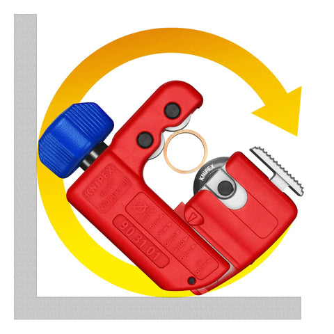 Three Inch TubiX S Pipe Cutter With QuickLock One Handed Adjustment For Copper And Stainless Steel Pipes