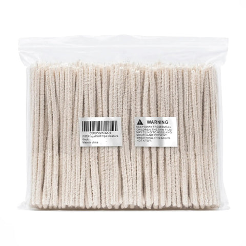 Soft Cotton Pipe Cleaners Pack 200 Count For Daily Maintenance 6 Inch Standard Length Flexible Absorbent Cleaning Tools Gentle On Stems And Airways Great For Everyday Pipe Care And Keepin It Clean. bag of 6-inch soft pipe cleaners