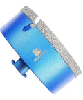 Blue BRSCHNITT 4.5 inch vacuum-brazed diamond core drill bit for porcelain tile, ceramic, marble, granite, 5/8-11 thread